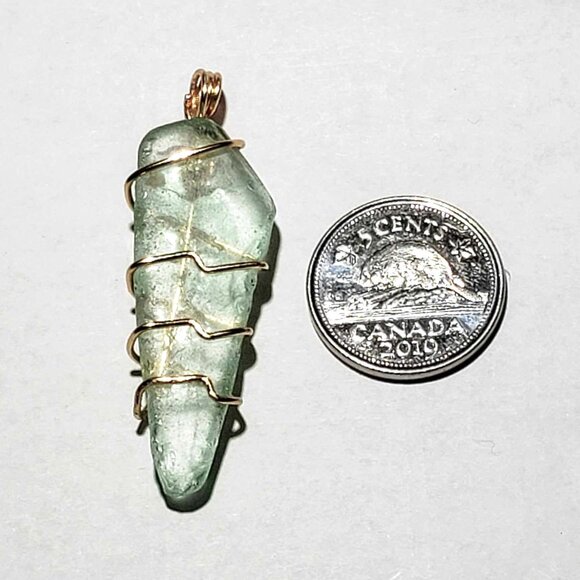 Imitation Sea Glass Pendant - Picture 1 of 1